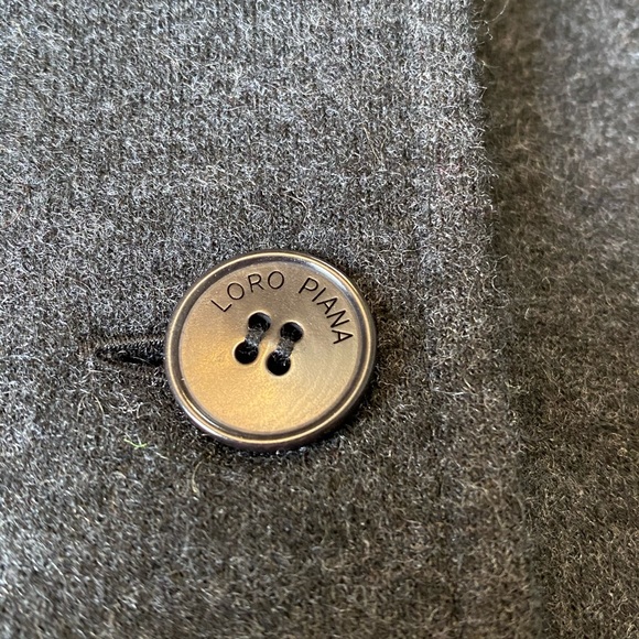 Loro Piana Custom Charcoal Gray Cardigan